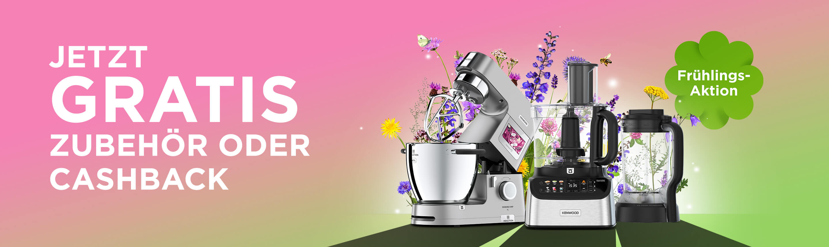 Header der Kenwood-Frühlings-Aktion